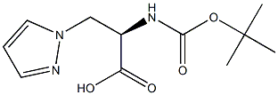 Boc-3-(1-Pyrazolyl)-D-alanine Struktur