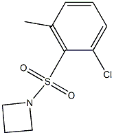 1-[(2-chloro-6-Methylphenyl)sulfonyl]azetidine Struktur