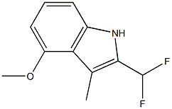 2-(DifluoroMethyl)-4-Methoxy-3-Methyl-1H-indole Struktur