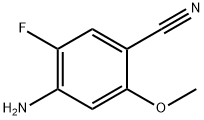 4-AMino-5-fluoro-2-Methoxy-benzonitrile Struktur