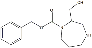 benzyl 2-(hydroxyMethyl)-1,4-diazepane-1-carboxylate Struktur