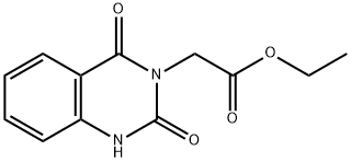 ethyl 2-(1,2-dihydro-2,4-dioxoquinazolin-3(4H)-yl)acetate Struktur