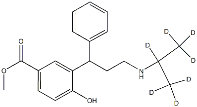 4-Hydroxy-3-[3-[(1-Methylethyl-d7)aMino]-1-phenylpropyl]-benzoic Acid Methyl Ester Struktur