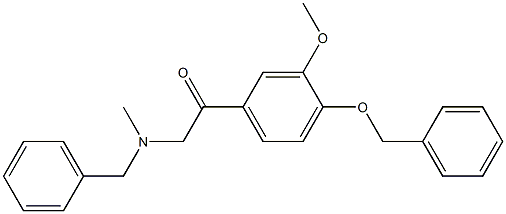 2-(BenzylMethylaMino)-4'-benzyloxy-3'-Methoxy-acetophenone Struktur