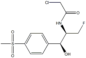 2-Chloro-N-[(1R,2S)-1-(fluoroMethyl)-2-hydroxy-2-[4-(Methylsulfonyl)phenyl]ethyl]acetaMide Struktur