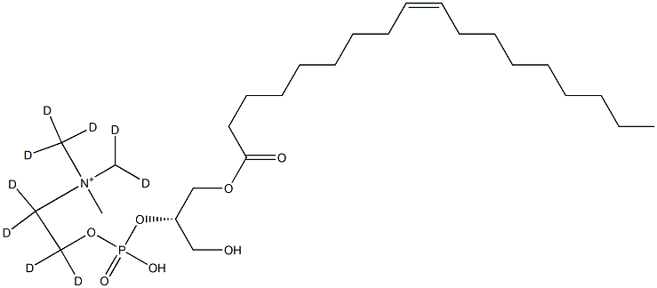 1-Oleoyl-sn-glycero-3-phosphorylcholine-d9 Struktur