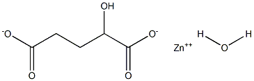 2-Hydroxypentanedioic Acid Zinc Salt Hydrate Struktur