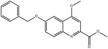 Methyl 6-(benzyloxy)-4-Methoxyquinoline-2-carboxylate Struktur