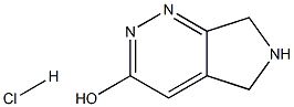 6,7-Dihydro-5H-pyrrolo[3,4-c]pyridazin-3-ol hydrochloride Struktur