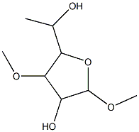 5-(1-Hydroxyethyl)-2,4-diMethoxy tetrahydrofuran-3-ol Struktur