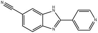 6-Cyano-2-(4-pyridyl)benziMidazole, 97% Struktur