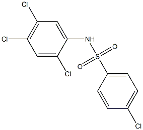 4-Chloro-N-(2,4,5-trichlorophenyl)benzenesulfonaMide, 97% Struktur