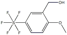 2-Methoxy-5-(pentafluorothio)benzyl alcohol, 97% Struktur