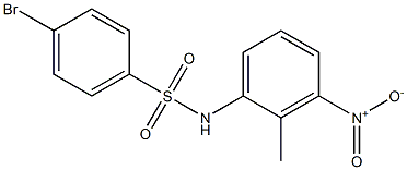 4-BroMo-N-(2-Methyl-3-nitrophenyl)benzenesulfonaMide, 97% Struktur