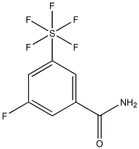 3-Fluoro-5-(pentafluorothio)benzaMide, 97% Struktur