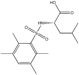 N-(2,3,5,6-TetraMethylphenylsulfonyl)leucine, 96%, Mixture of enantioMers Struktur