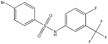 4-BroMo-N-[4-fluoro-3-(trifluoroMethyl)phenyl]benzenesulfonaMide, 97% Struktur