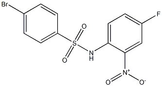 4-BroMo-N-(4-fluoro-2-nitrophenyl)benzenesulfonaMide, 97% Struktur