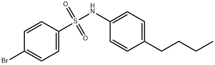 4-BroMo-N-(4-n-butylphenyl)benzenesulfonaMide, 97% Struktur