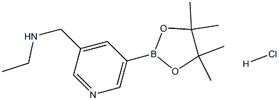 Ethyl-[5-(4,4,5,5-tetraMethyl-[1,3,2]dioxaborolan-2-yl)-pyridin-3-ylMethyl]-aMine.HCl Struktur