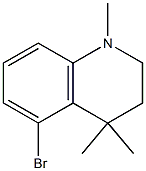 5-broMo-1,4,4-triMethyl-1,2,3,4-tetrahydroquinoline Struktur