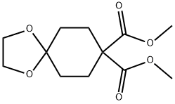 diMethyl 1,4-dioxaspiro[4.5]decane-8,8-dicarboxylate Struktur