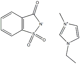 1-ethyl-3-MethyliMidazoliuM saccharinate Struktur