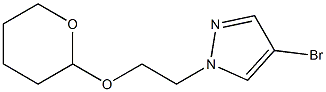 4-BROMO-1-(2-(TETRAHYDRO-2H-PYRAN-2-YLOXY)ETHYL)-1H-PYRAZOLE Struktur