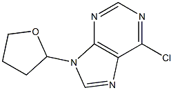 6-Chloro-9-(tetrahydro-furan-2-yl)-9H-purine Struktur