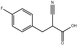 2-CYANO-3-(4-FLUOROPHENYL)PROPIONIC ACID Struktur