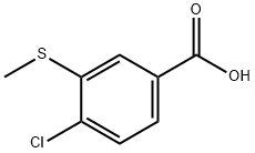 4-CHLORO-3-(METHYLTHIO)BENZOIC ACID Struktur