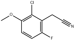 2-CHLORO-6-FLUORO-3-METHOXYPHENYLACETONITRILE Struktur