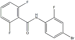 N-(4-bromo-2-fluorophenyl)-2,6-difluorobenzamide Struktur