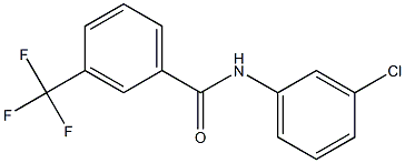 N-(3-chlorophenyl)-3-(trifluoromethyl)benzamide Struktur