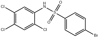 4-bromo-N-(2,4,5-trichlorophenyl)benzenesulfonamide Struktur