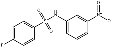 4-fluoro-N-{3-nitrophenyl}benzenesulfonamide Struktur