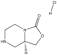 (R)-Hexahydro-oxazolo[3,4-a]pyrazin-3-one HCl Struktur