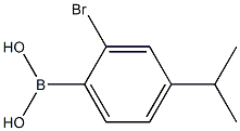 2-Bromo-4-isopropylphenylboronic acid Struktur