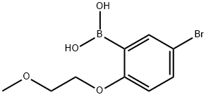 5-Bromo-2-(2-methoxyethoxy)phenylboronic acid Struktur