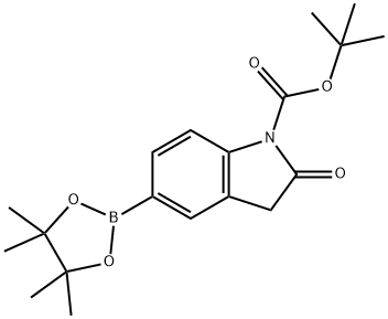 1-Boc-Oxindole-5-boronic acid, pinacol ester Struktur