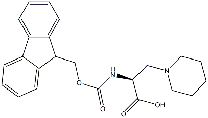 FMoc-3-(1-piperidinyl)-L-alanine Struktur