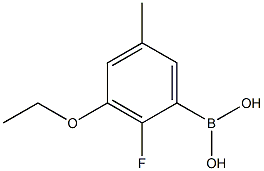 3-Ethoxy-2-fluoro-5-methylphenylboronic acid Struktur