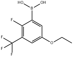 5-Ethoxy-2-fluoro-3-(trifluoromethyl)phenylboronic acid Struktur