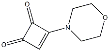 3-(Morpholin-4-yl)cyclobut-3-ene-1,2-dione Struktur