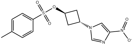 (1r,3r)-3-(4-nitro-1H-iMidazol-1-yl)cyclobutyl 4-Methylbenzenesulfonate Struktur