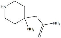 2-(4-aMinopiperidin-4-yl)acetaMide Struktur