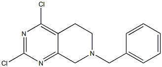 7-benzyl-2,4-dichloro-5,6,7,8-tetrahydropyrido[3,4-d]pyriMidine Struktur