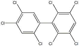 2,2',3,4',5,5',6-Heptachlorobiphenyl Solution Struktur