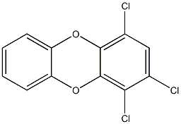 1.2.4-Trichlorodibenzo-p-dioxin Solution Struktur