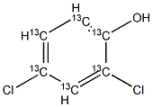 2.4-Dichlorophenol (13C6) Solution Struktur